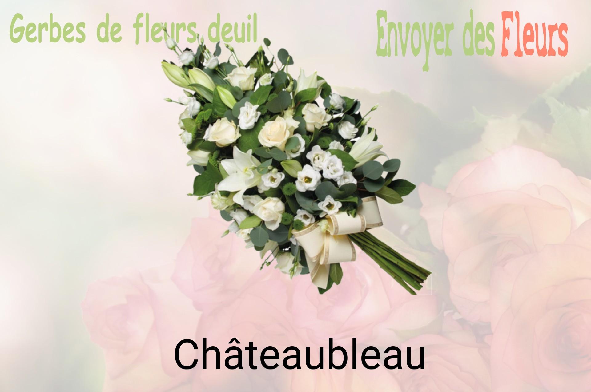 Gerbe de fleurs de deuil livrée à Châteaubleau